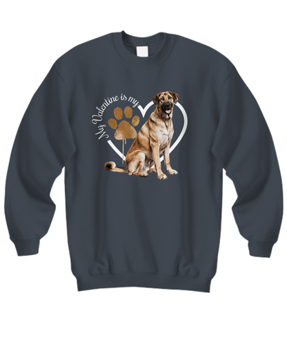 Valentine Anatolian Shepherd Sweatshirt, Anatolian Shepherd Mom, Valentine Heart Dog, Valentine Dog Sweatshirt, Gift for Dog Lover