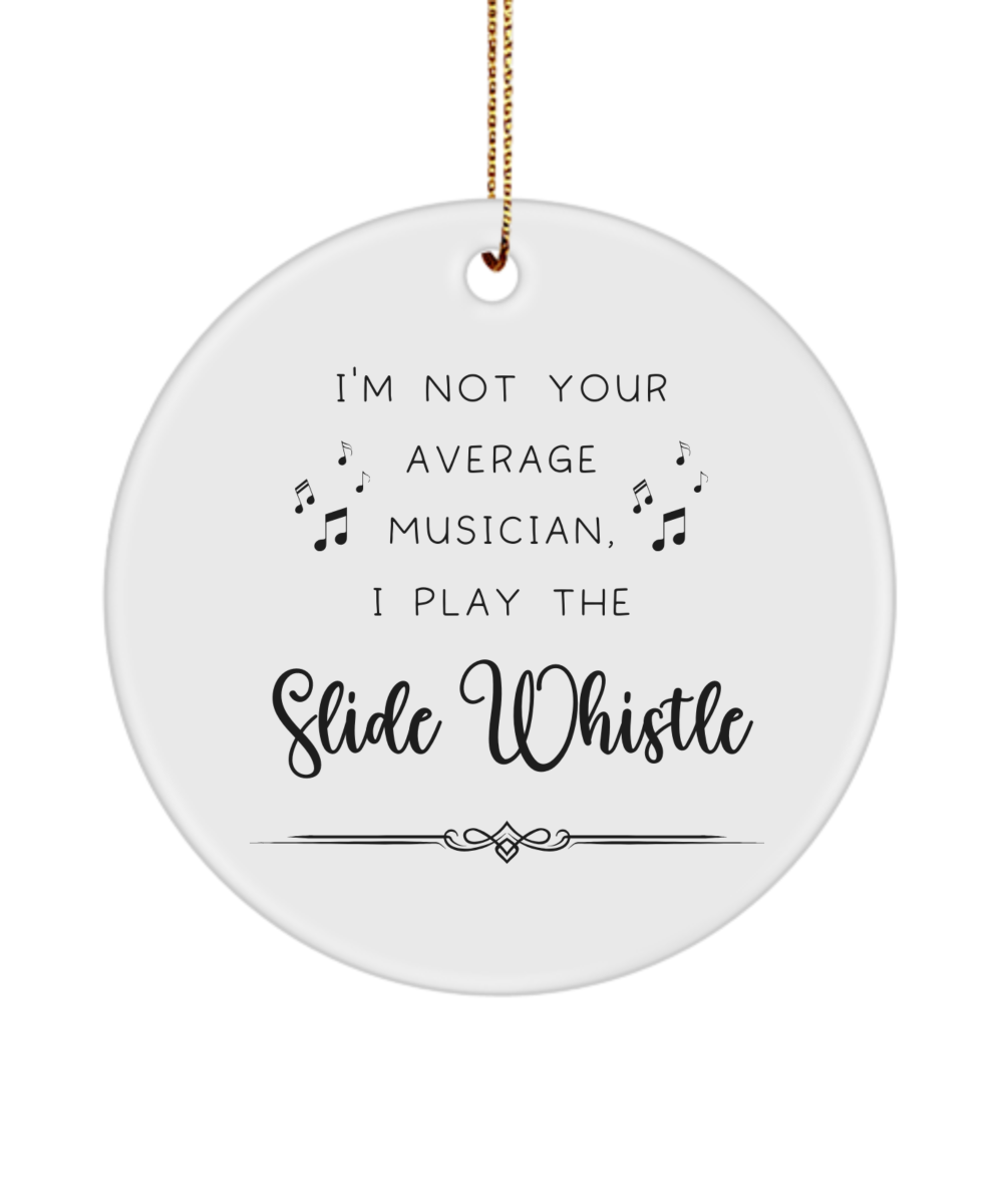 Slide Whistle Coffee Ornament, Gifts for Best Musician Ever, Gift for Slide Whistle Player, Christmas, Birthday, Event Keepsake