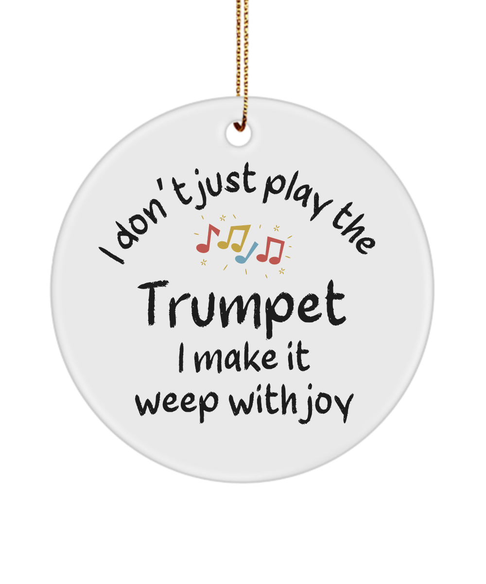 Trumpet Ornament, Gifts For Musicians, Gift For Trumpet Player, Music Gift, Music Lover Gift, Musician Gifts