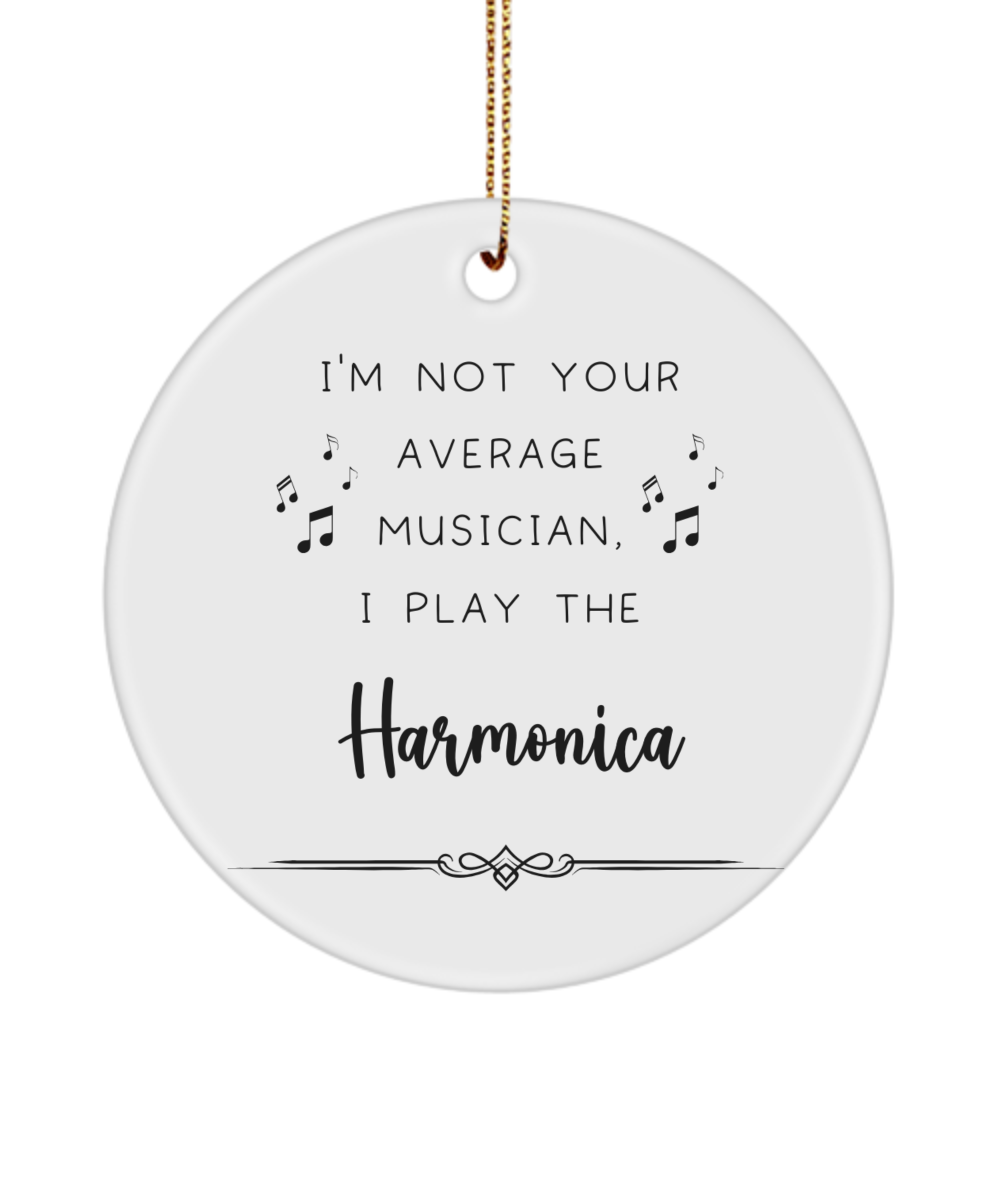 Harmonica Coffee Ornament, Gifts for Best Musician Ever, Gift for Harmonica Player, Christmas, Birthday, Event Keepsake