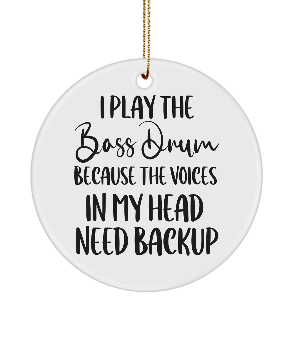 Bass Drum Ornament, Gift For Bass Drum Player, Gifts For Musicians, Music Gift, Music Lover Gift, Musician Gifts