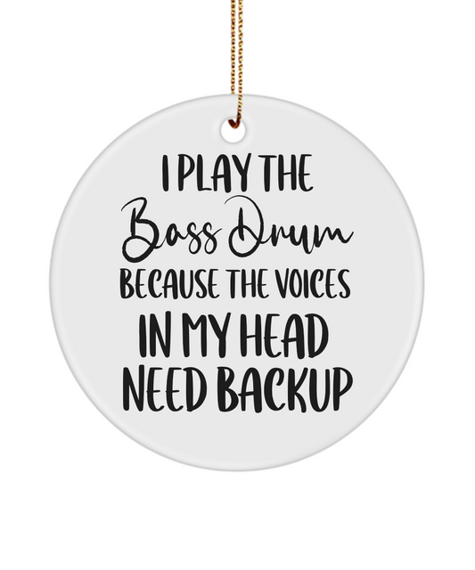 Bass Drum Ornament, Gift For Bass Drum Player, Gifts For Musicians, Music Gift, Music Lover Gift, Musician Gifts