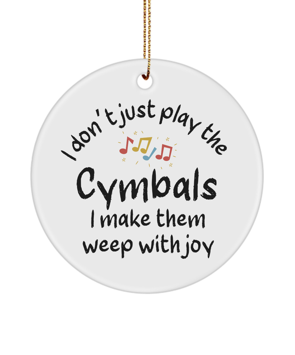 Cymbals Ornament, Gifts For Musicians, Gift For Cymbals Player, Music Gift, Music Lover Gift, Musician Gifts