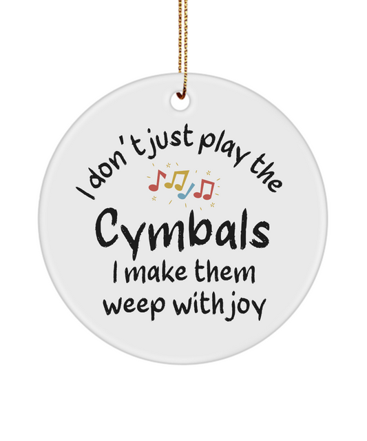 Cymbals Ornament, Gifts For Musicians, Gift For Cymbals Player, Music Gift, Music Lover Gift, Musician Gifts