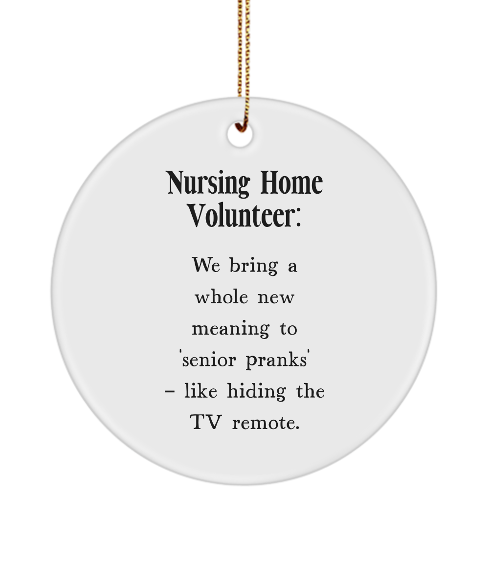 Volunteer Gift, Nursing Home Ornament, Healthcare Worker Gift, Caregiver Gift, Thank You Gift, Elder Care Gift, Senior Citizen Keepsake