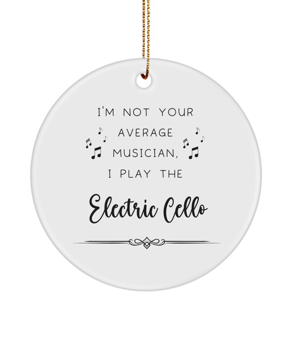 Electric Cello Coffee Ornament, Gifts for Best Musician Ever, Gift for Electric Cello Player, Christmas, Birthday, Event Keepsake