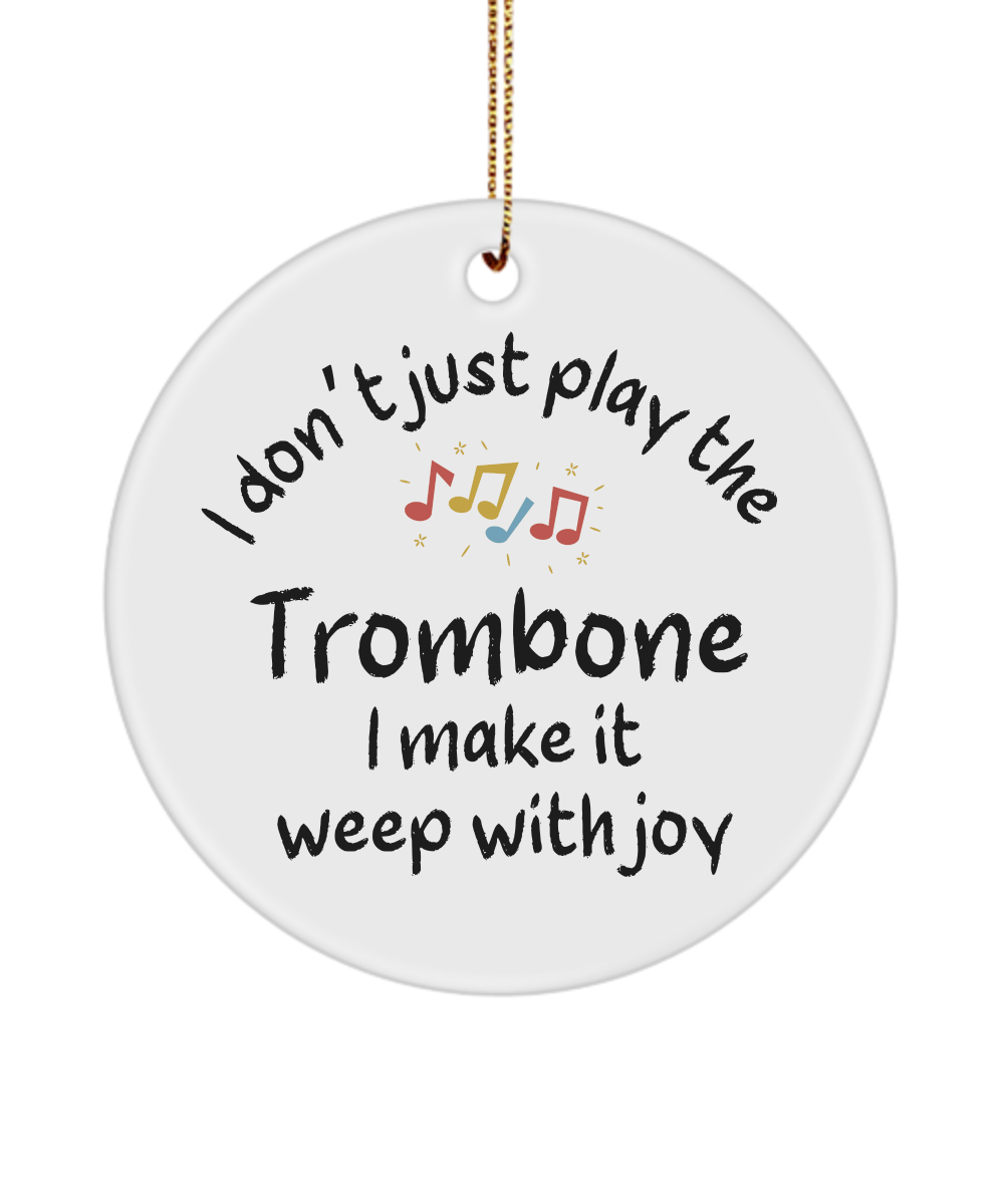 Trombone Ornament, Gifts For Musicians, Gift For Trombone Player, Music Gift, Music Lover Gift, Musician Gifts