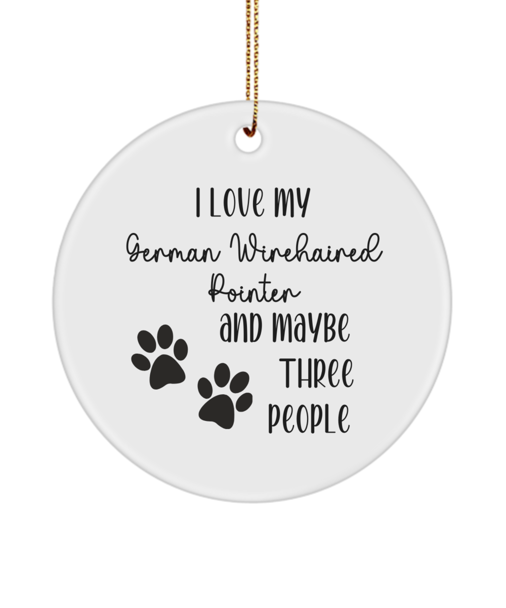 German Wirehaired Pointer ornament, dog lover gift, pet ornament, pet lover gift, puppy love gift, animal lover gift