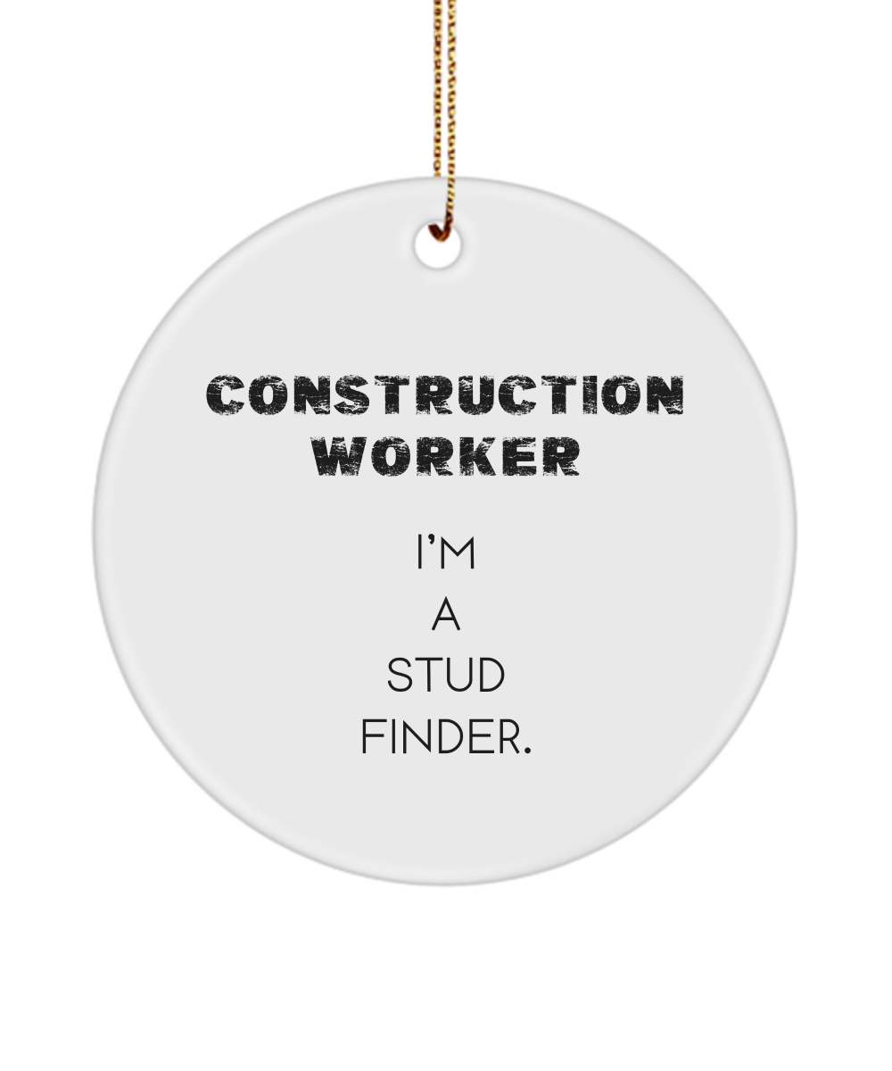 Construction Worker Gift, Construction Gift, Contractor Ornament, Builder Keepsake, Gift for Construction Worker, Handyman Gift