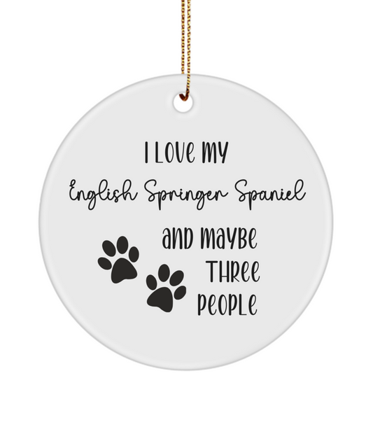 English Springer Spaniel ornament, dog lover gift, pet ornament, pet lover gift, puppy love gift, animal lover gift