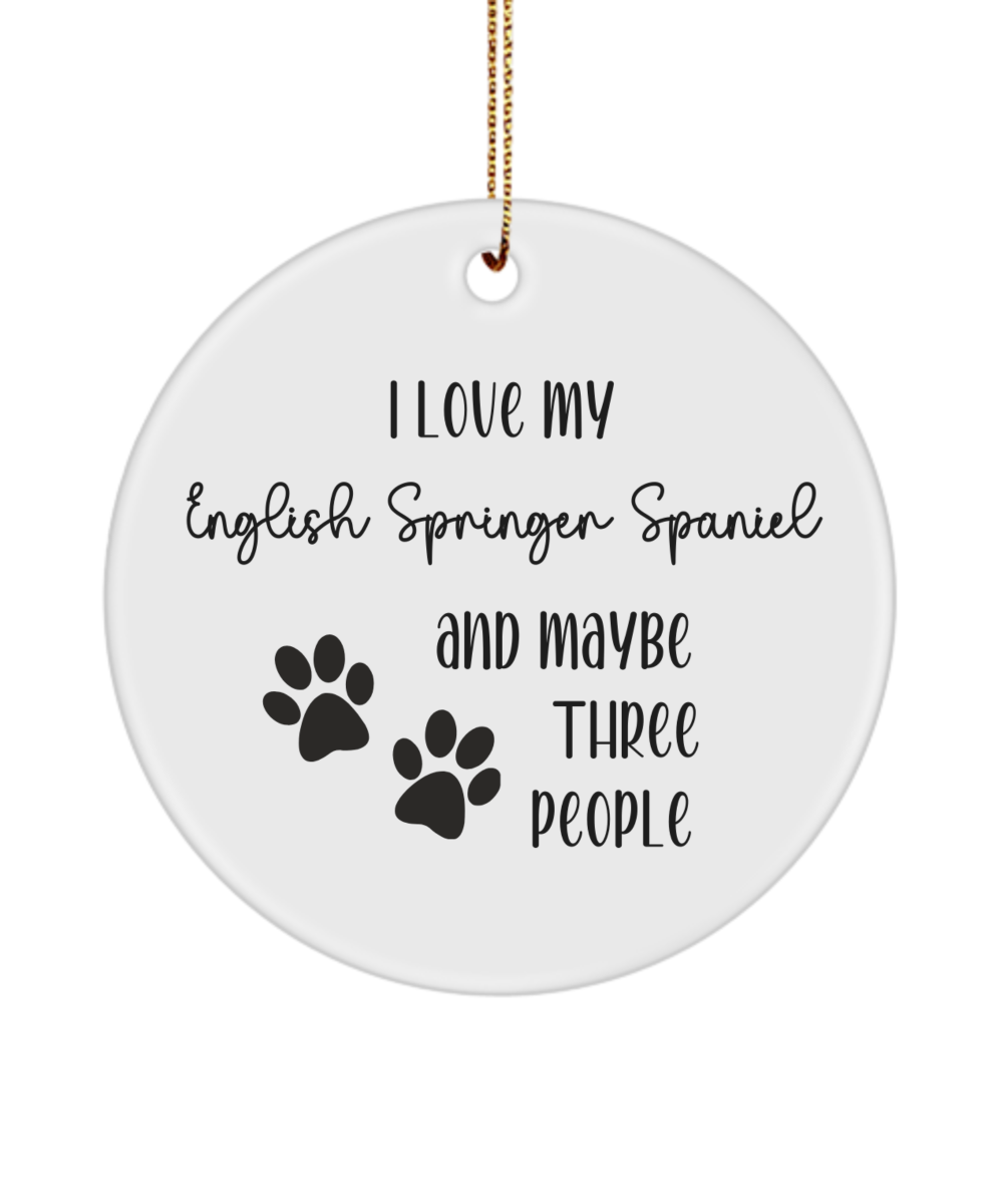 English Springer Spaniel ornament, dog lover gift, pet ornament, pet lover gift, puppy love gift, animal lover gift