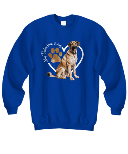 Valentine Anatolian Shepherd Sweatshirt, Anatolian Shepherd Mom, Valentine Heart Dog, Valentine Dog Sweatshirt, Gift for Dog Lover