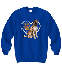 Load image into Gallery viewer, Valentine Anatolian Shepherd Sweatshirt, Anatolian Shepherd Mom, Valentine Heart Dog, Valentine Dog Sweatshirt, Gift for Dog Lover
