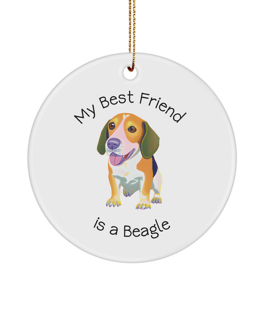 Beagle Lover Ornament, Gift Idea for Beagle Lover, Dog Mom Dog Dad Keepsake, Funny Ornament for Beagle Lover