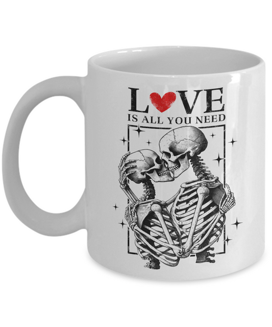 Valentines Day Skeleton Love Mug