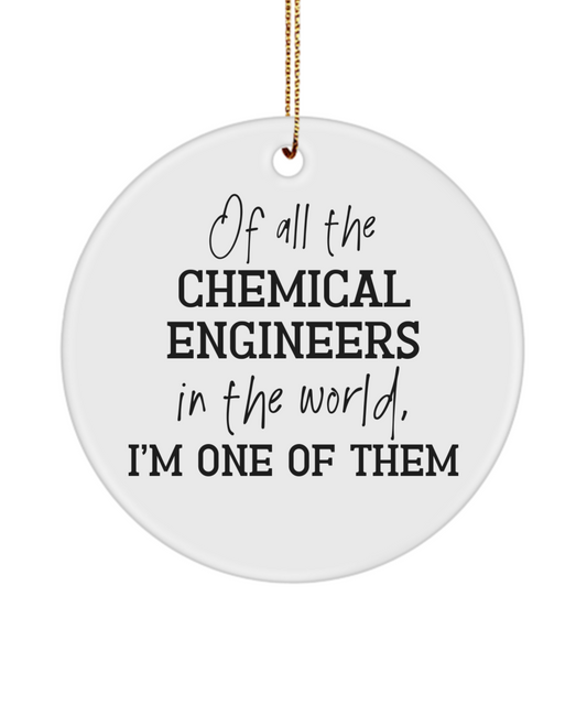 Chemical Engineer Ornament, Gift for Chemical Engineer, Chemical Engineering Student Gift, Chemical Engineer Graduation Gift