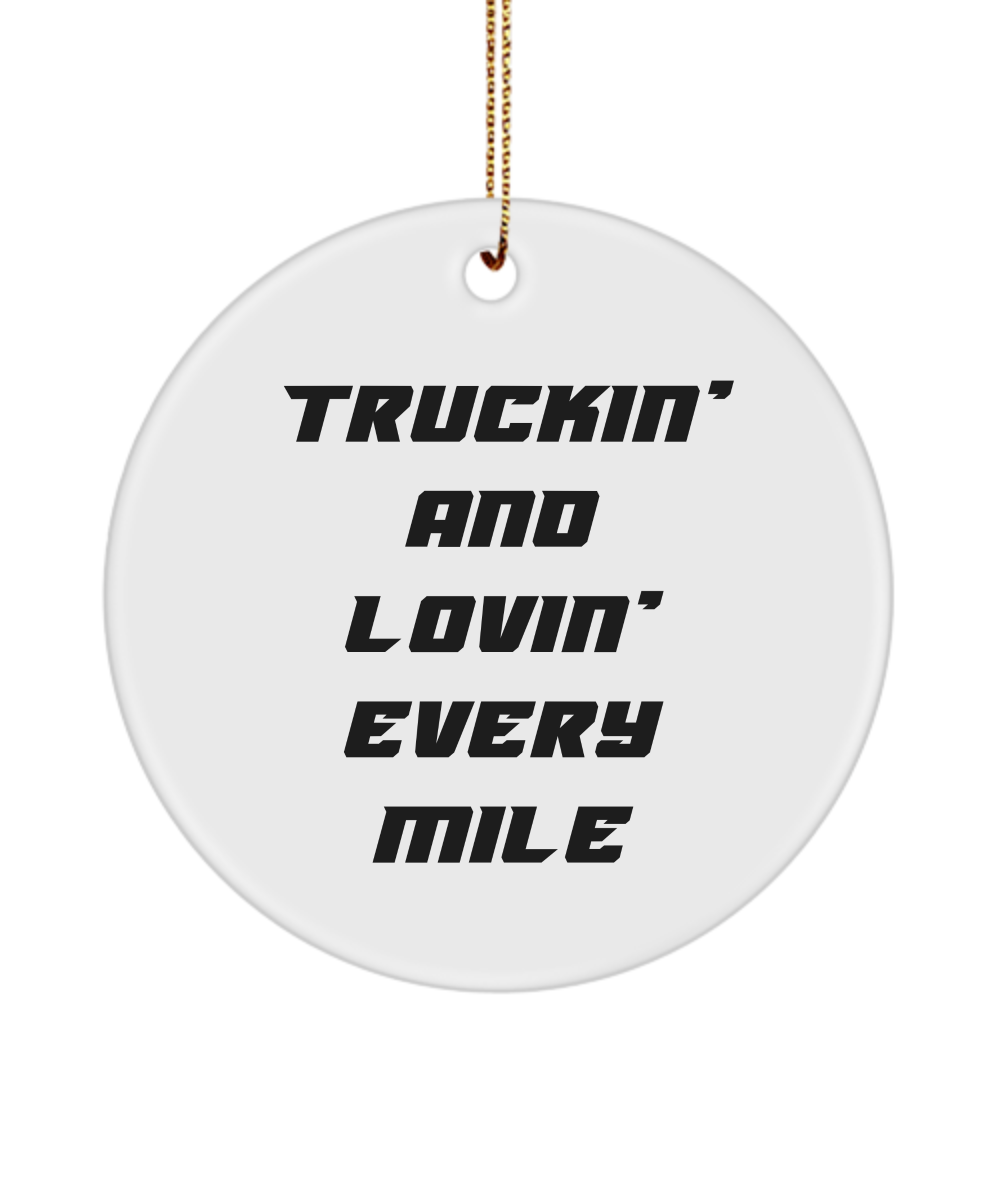 Trucker Gifts for Truck Driver, Truck Driver Gifts, Truck Driver Appreciation Gifts, Truck Driver Ornament, Semi-trailer Truck Driver