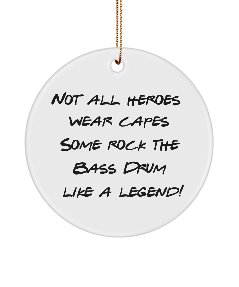 Bass Drum Ornament, Gifts For Musicians, Music Gift, Music Lover Gift, Musician Gifts, Gift For Bass Drum Player