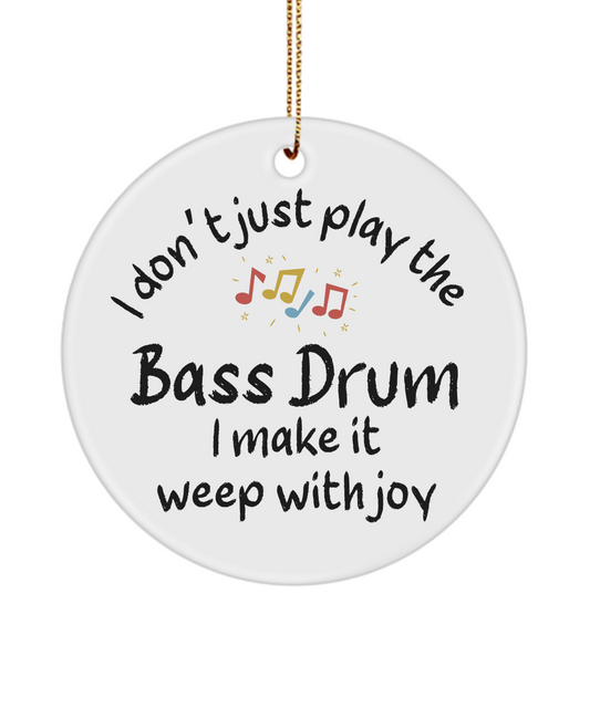 Bass Drum Ornament, Gifts For Musicians, Gift For Bass Drum Player, Music Gift, Music Lover Gift, Musician Gifts