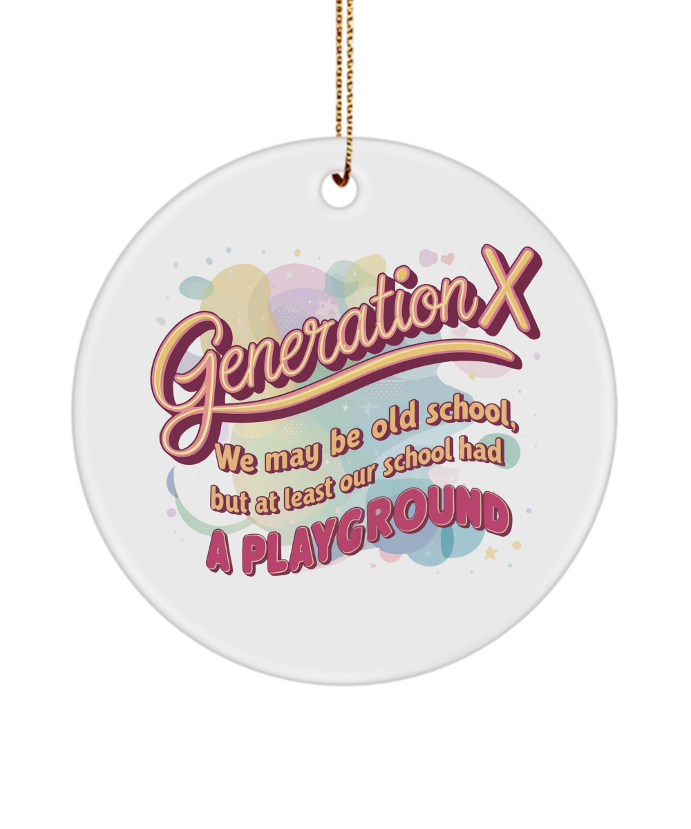 Generation X Ornament, Cool Gen X Gift, Birthday Gift For Genxer, Gen X Keepsake, Gen X Gift, 80s Nostalgia Gift, Generation X Gift