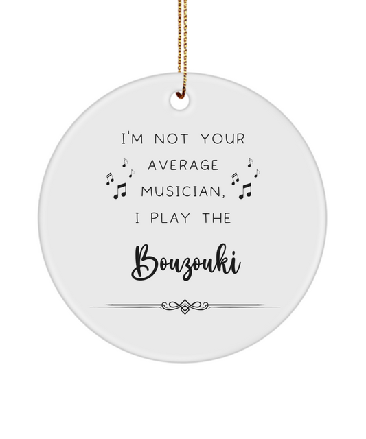 Bouzouki Coffee Ornament, Gifts for Best Musician Ever, Gift for Bouzouki Player, Christmas, Birthday, Event Keepsake