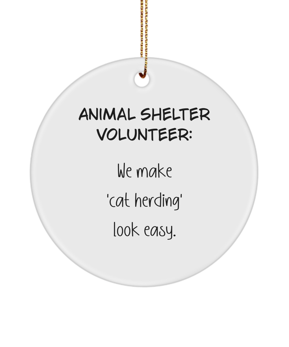 Animal Shelter Gift, Shelter Worker Ornament, Animal Adoption Gift, Volunteer Keepsake, Animal Lover Gift, Dog Rescue Gift, Cat Rescue Gift