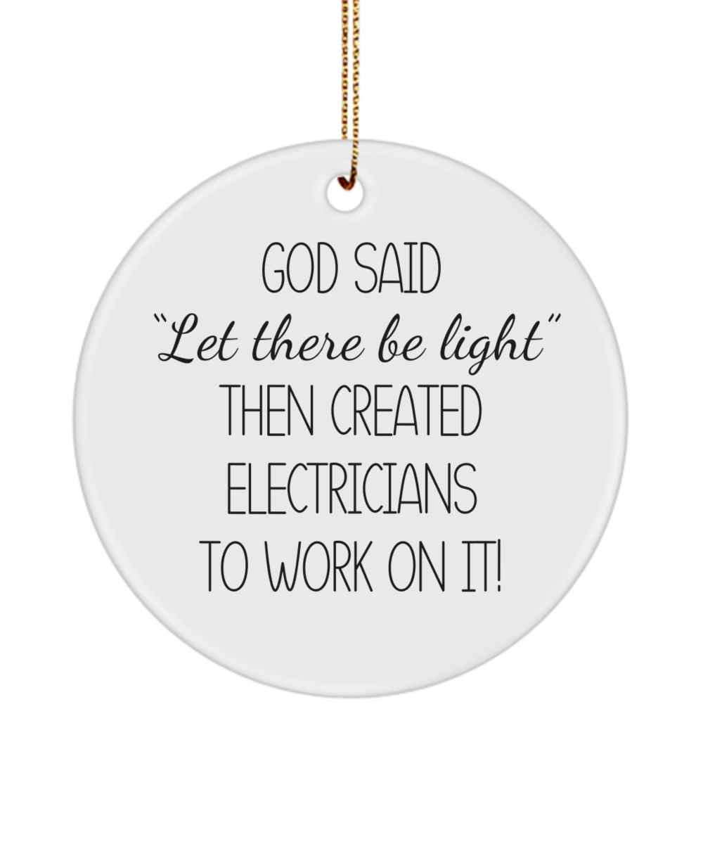 Electrician Gifts, Gift for Electrician, Handyman Gift, Contractor Gift, Electrician Ornament, Funny Electrician Gifts, Sparky Gift