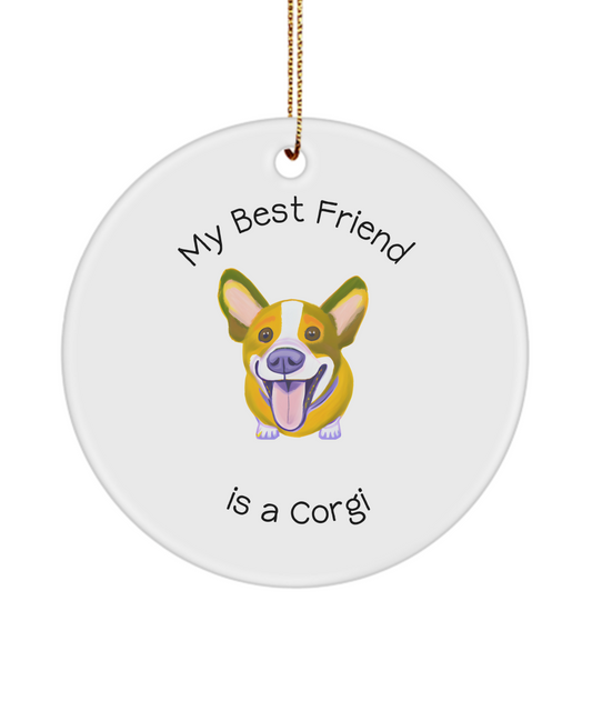 Corgi Lover Ornament, Gift Idea for Corgi Lover, Dog Mom Dog Dad Keepsake, Funny Ornament for Corgi Lover