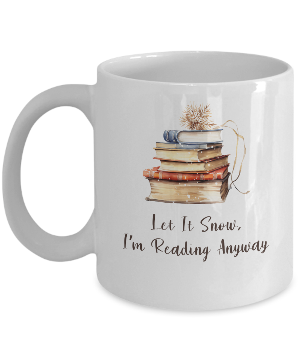 Cozy Winter Reading Mug, Book Lover Coffee Mug, Reading Coffee Mug, Reading Mug, Winter Bookish Coffee Mug, Book Lover Mug