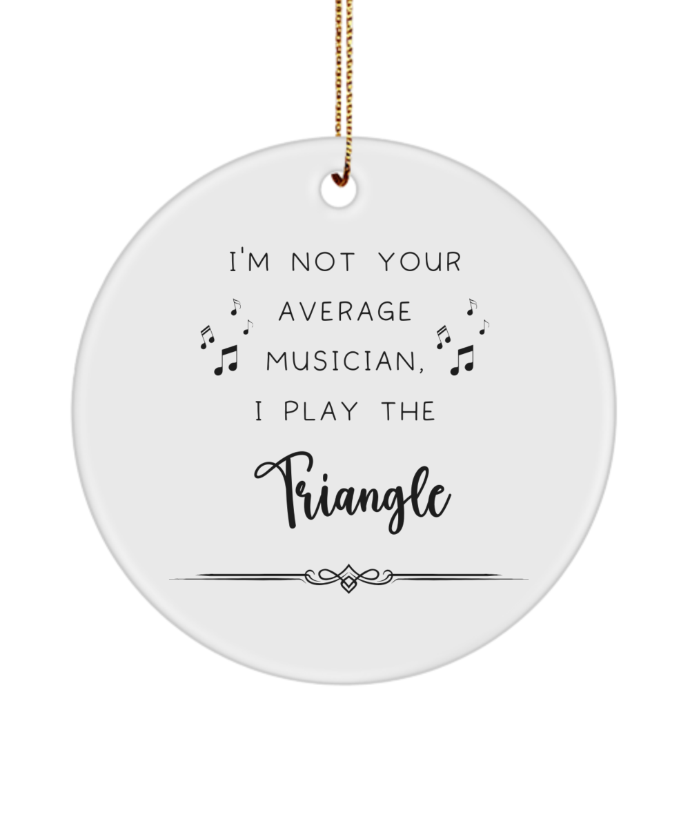 Triangle Coffee Ornament, Gifts for Best Musician Ever, Gift for Triangle Player, Christmas, Birthday, Event Keepsake