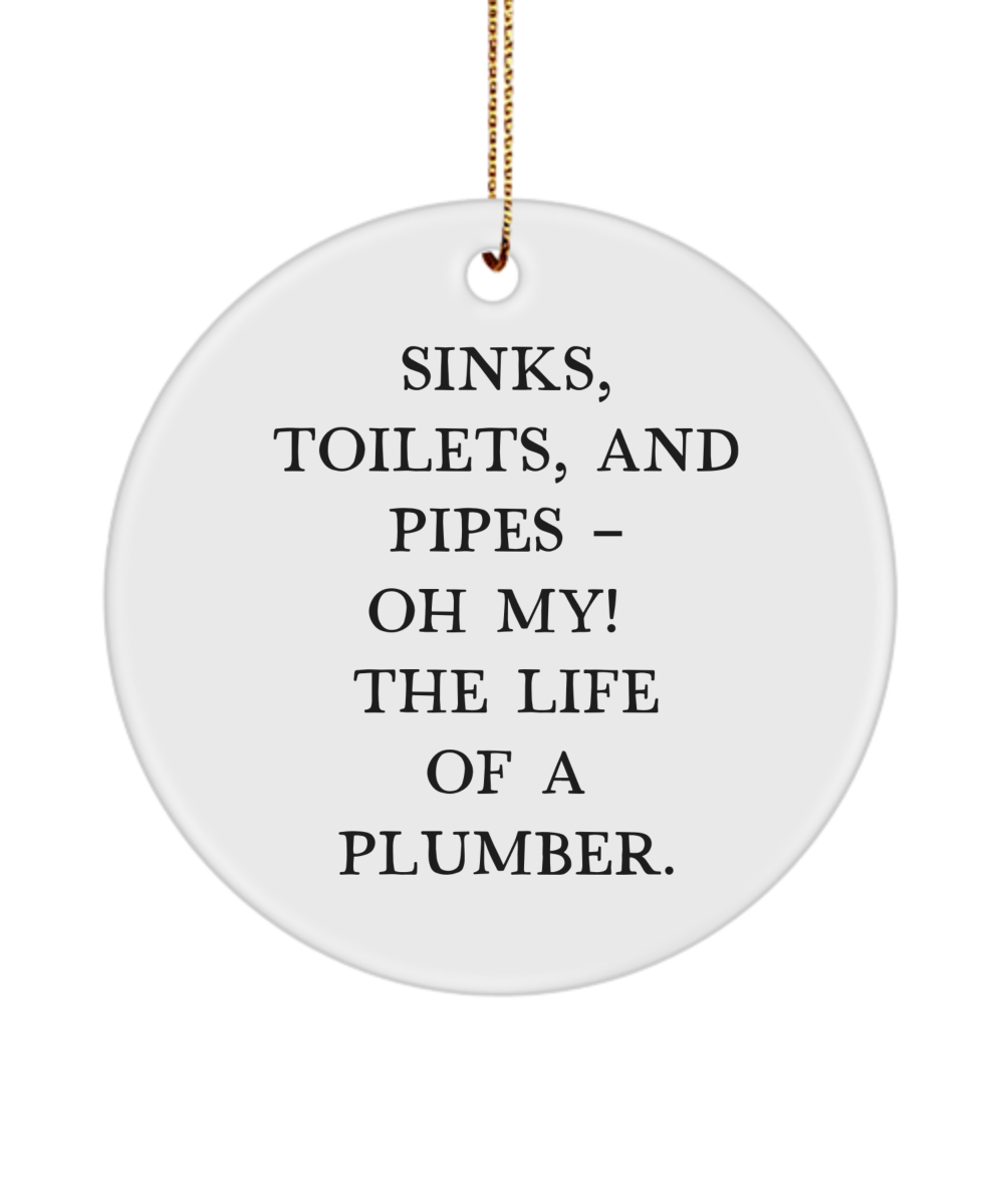 Plumber Gifts, Gifts for Plumbers, Plumbing Gift, Funny Plumber Ornament, Plumber Keepsake, Best Plumber Gift, Handyman Gift