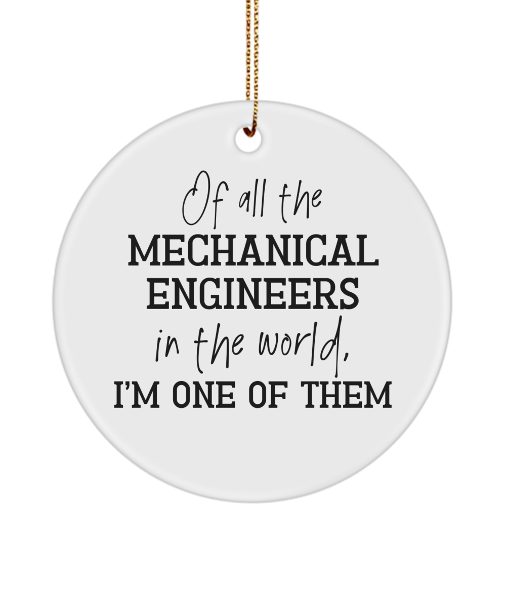 Mechanical Engineer ornament, gift for mechanical engineer, mechanical engineering student gift, mechanical engineer graduation gift