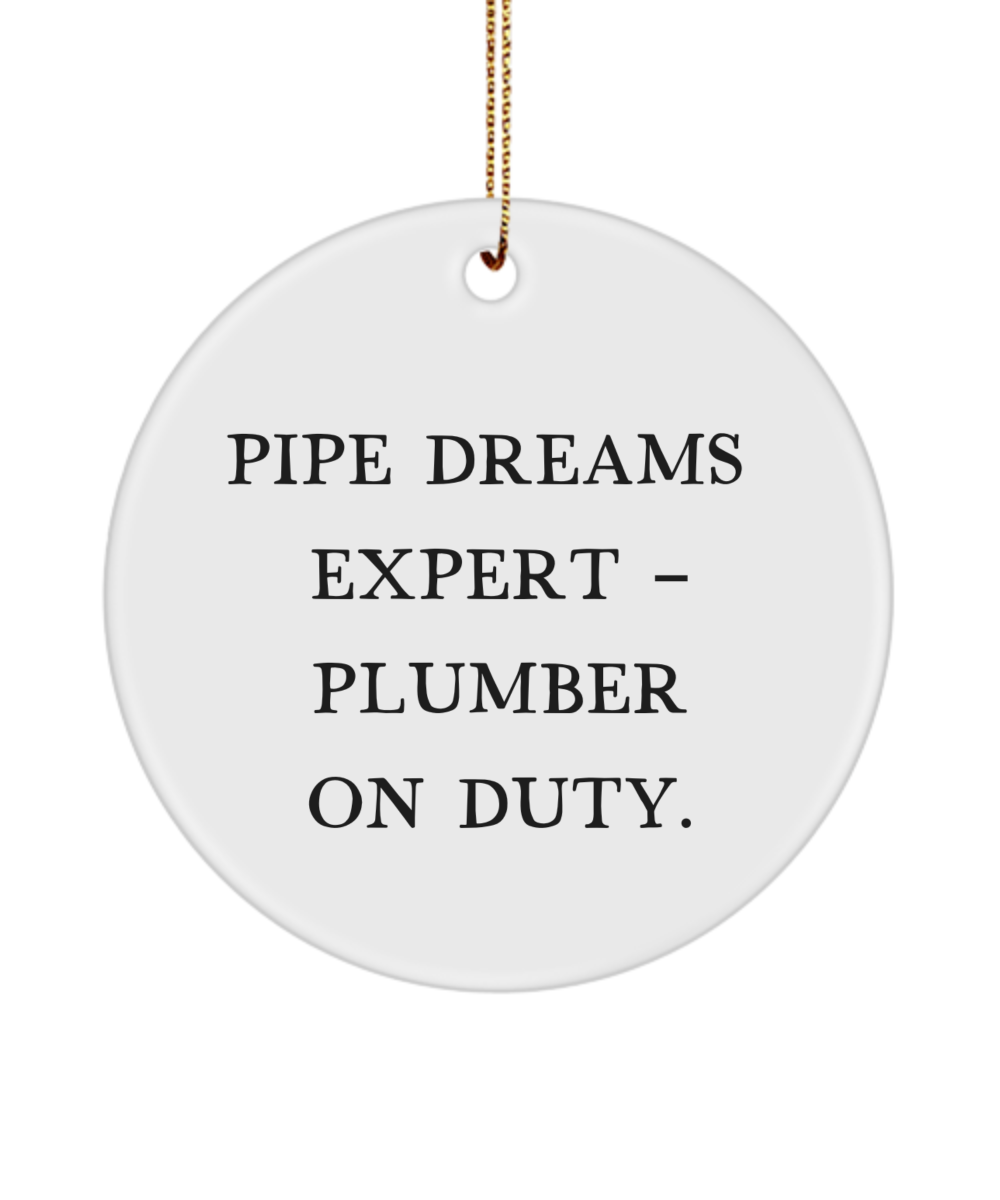 Plumber Gifts, Gifts for Plumbers, Handyman Gift, Plumbing Gift, Funny Plumber Ornament, Plumber Keepsake, Best Plumber Gift