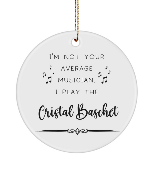 Cristal Baschet, Coffee Ornament, Gifts for Best Musician Ever, Gift for Cristal Baschet Player, Christmas, Birthday, Event Keepsake