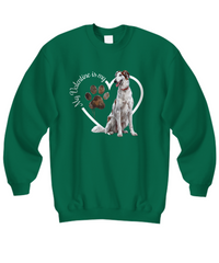 Load image into Gallery viewer, Valentine Borzoi Sweatshirt, Borzoi Mom, Valentine Heart Dog, Valentine Dog Sweatshirt, Gift for Dog Lover
