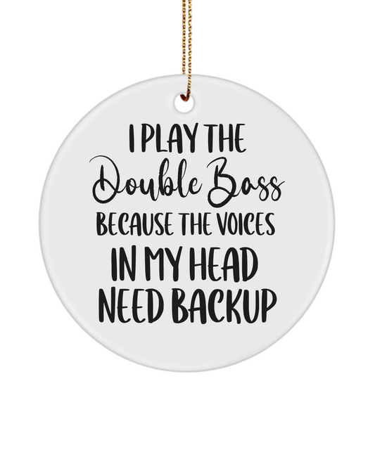 Double Bass Ornament, Gift For Double Bass Player, Gifts For Musicians, Music Gift, Music Lover Gift, Musician Gifts