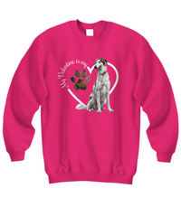 Load image into Gallery viewer, Valentine Borzoi Sweatshirt, Borzoi Mom, Valentine Heart Dog, Valentine Dog Sweatshirt, Gift for Dog Lover
