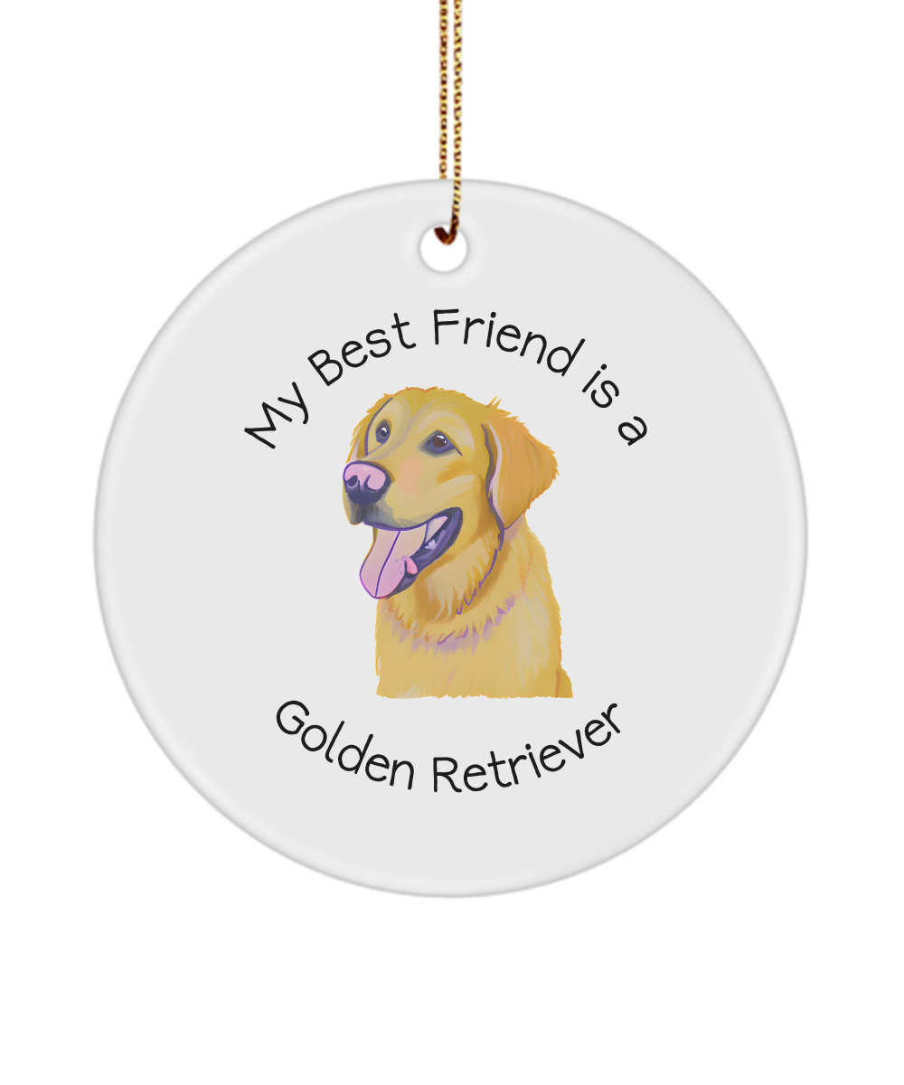 Golden Retriever Lover Ornament, Gift Idea for Dog Lover, Dog Mom Dog Dad Keepsake, Funny Ornament for Dog Lover