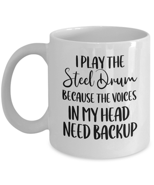 Steel Drum Mug, Gifts For Musicians, Gift For Steel Drum Player, Music Gift, Music Lover Gift, Musician Gifts