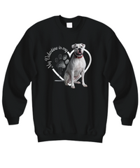 Load image into Gallery viewer, Valentine Boxer Sweatshirt, Boxer Mom, Valentine Heart Dog Sweatshirt, Gift for Dog Lover, Valentine Dog, Boxer

