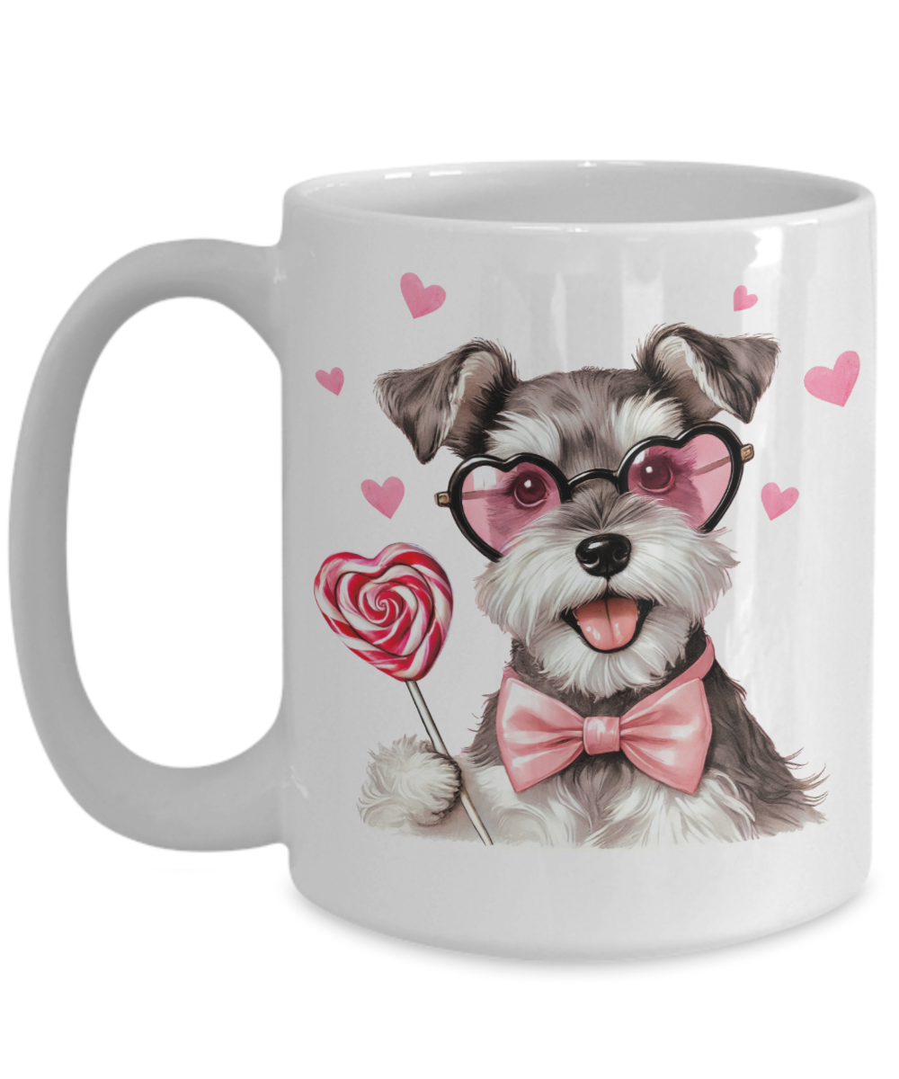 Valentines Day Miniature Schnauzer Mug