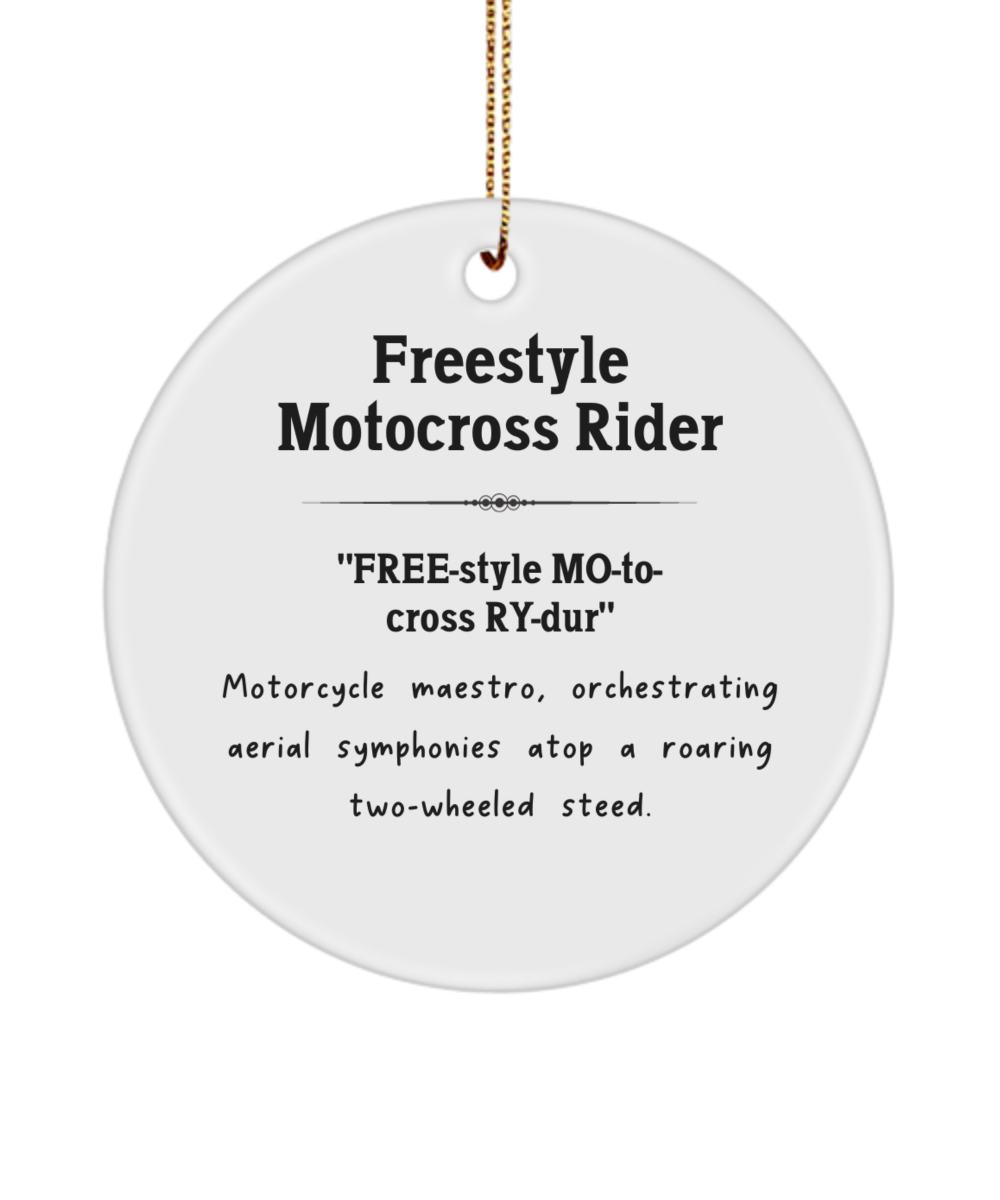 Freestyle Motocross Gift, Fmx Ornament, Rider Ornament, Motocross Gift, Extreme Sports Gift, Dirt Bike Decor, Biker Gift, Motorcycle Ornament