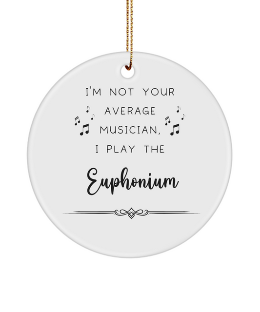 Euphonium Coffee Ornament, Gifts for Best Musician Ever, Gift for Euphonium Player, Christmas, Birthday, Event Keepsake