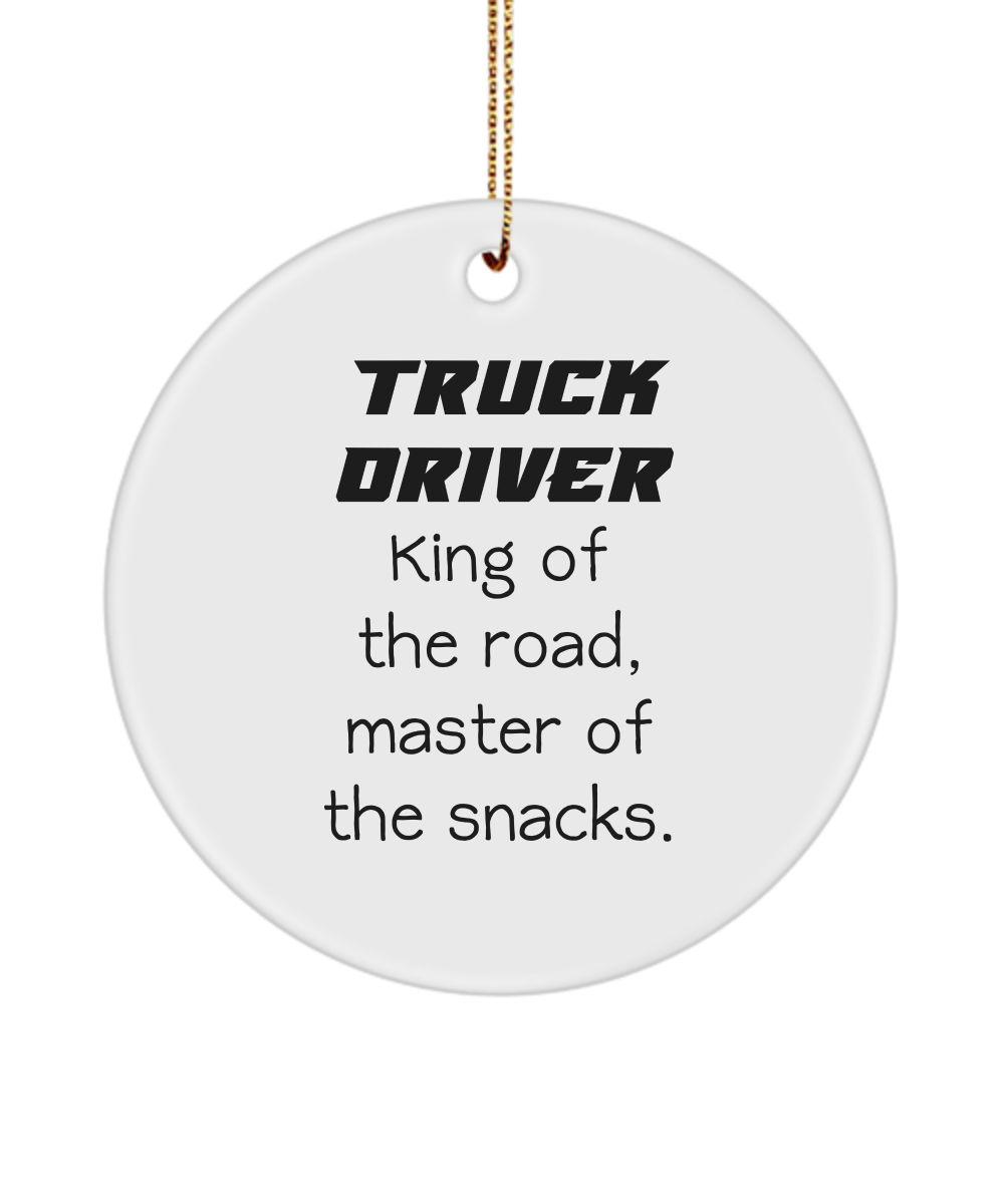 Trucker Gifts for Truck Driver, Semi-trailer Truck Driver, Truck Driver Appreciation Gifts, Truck Driver Ornament, Truck Driver Gifts