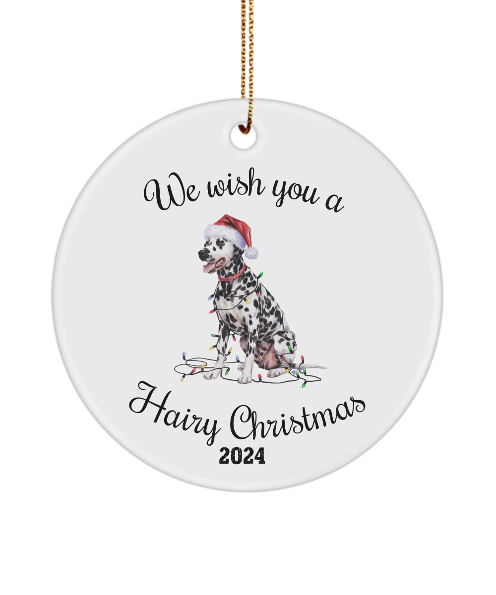 Christmas Dalmatian Ornament, Christmas Lights Dog Keepsake, Christmas Dog, Dalmatian Mom, Gift For Dog Lover, Dalmatian