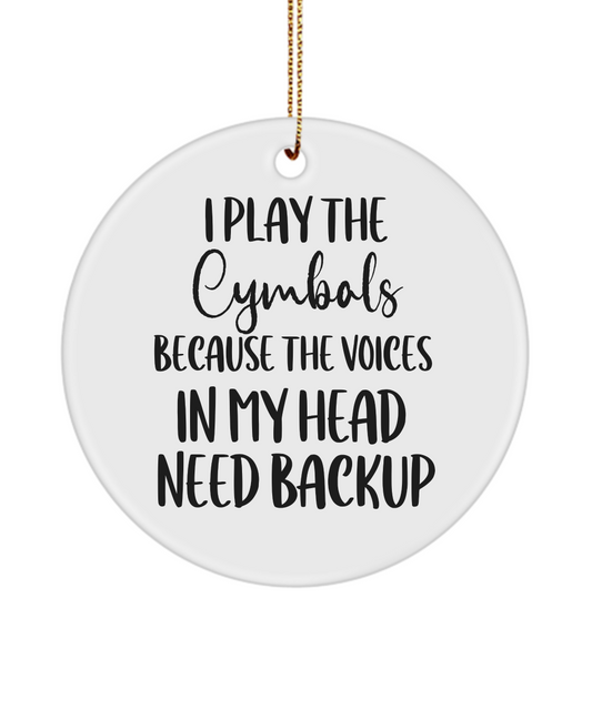 Cymbals Ornament, Gift For Cymbals Player, Gifts For Musicians, Music Gift, Music Lover Gift, Musician Gifts