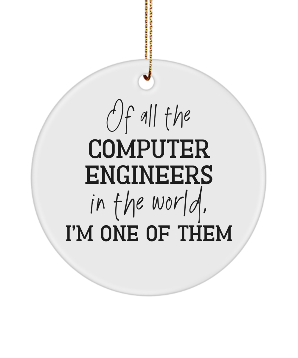 Computer Engineer ornament, gift for computer engineer, computer engineering student gift, computer engineer graduation gift