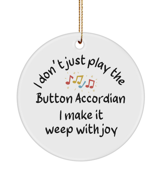 Button Accordian Ornament, Gifts For Musicians, Gift For Button Accordian Player, Music Gift, Music Lover Gift, Musician Gifts