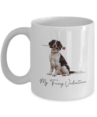 Load image into Gallery viewer, Springer Spaniel Valentine Mug, My Furry Valentine, Cute Dog Coffee Cup, Gift for Dog Lovers, Gift for Springer Spaniel Lovers
