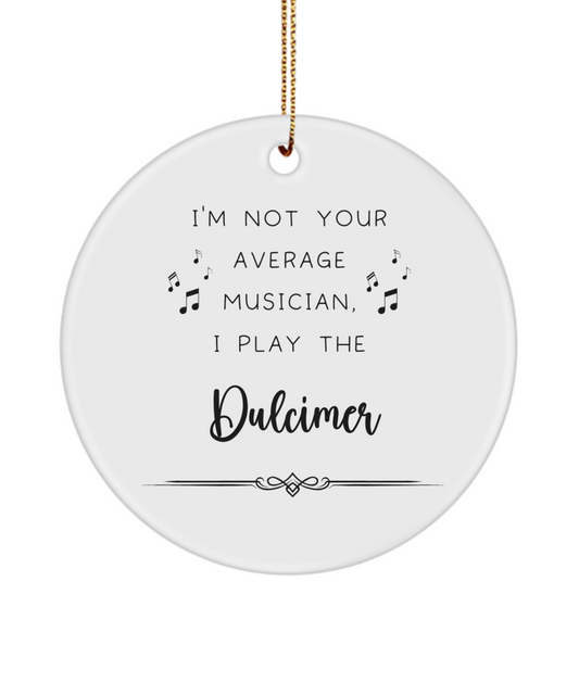 Dulcimer Coffee Ornament, Gifts for Best Musician Ever, Gift for Dulcimer Player, Christmas, Birthday, Event Keepsake